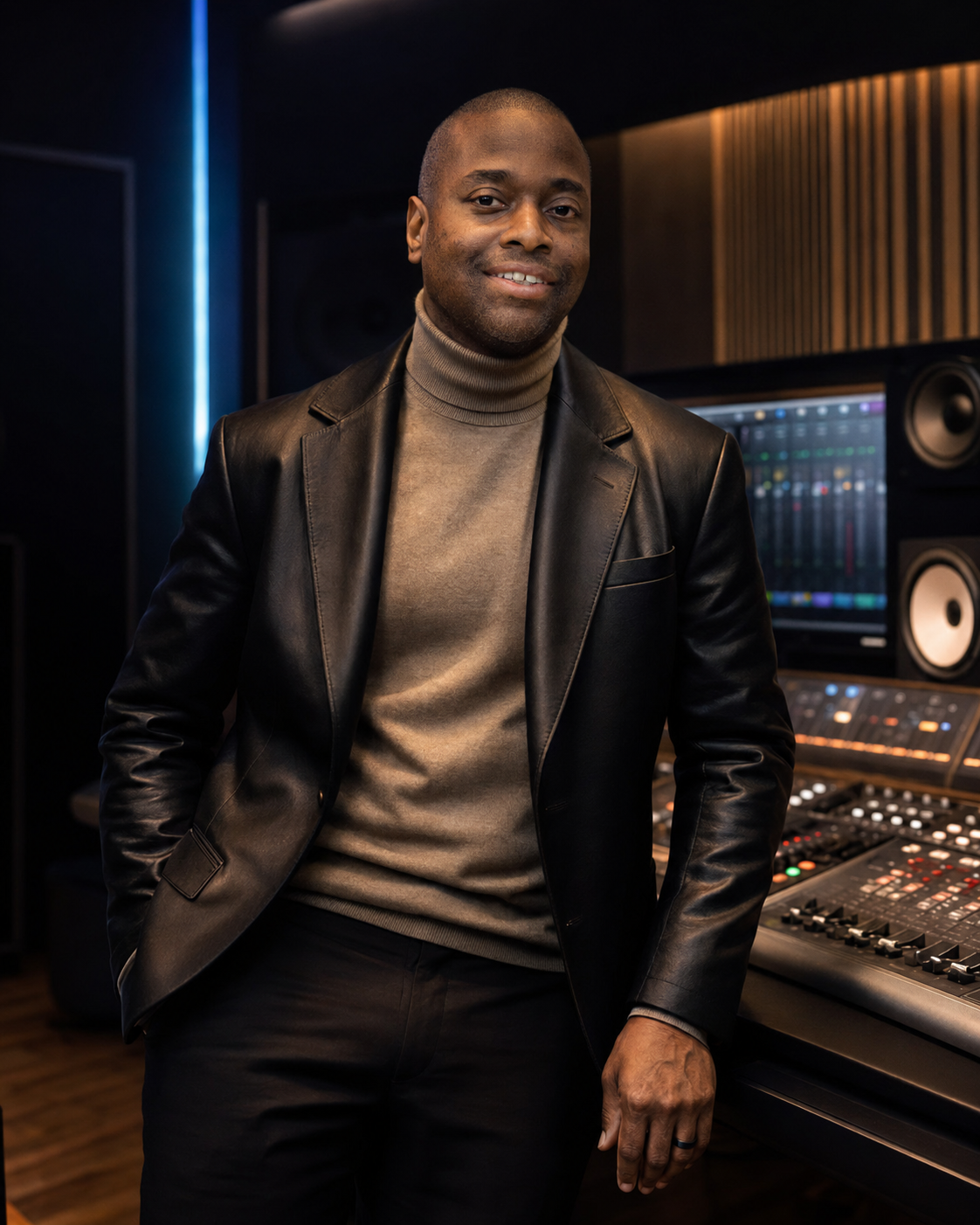 Martin Sterling in a recording studio